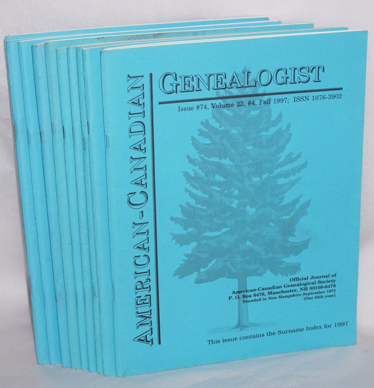 Cat.No: 196192 American-Canadian genealogist: official journal of the American-Canadian Genealogical Society [twelve issues]
