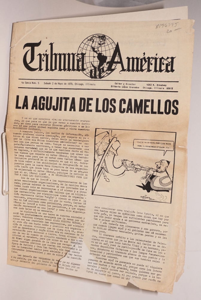 Cat.No: 196395 Tribuna America: 4a epoca num. 5, sabato 2 de Mayo de 1979. Granados Lopez, Gilberto.