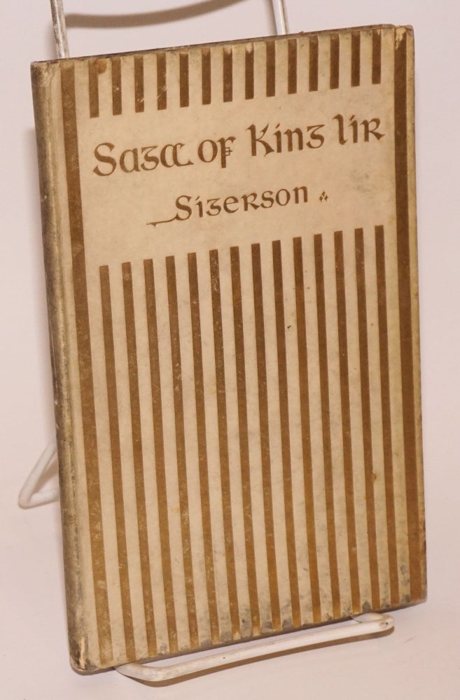 Cat.No: 196634 The saga of King Lir: a sorrow of story. George Sigerson.