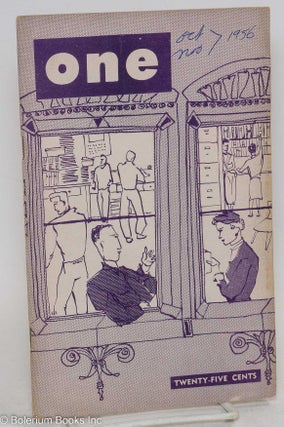 Cat.No: 196685 ONE; the homosexual magazine vol. 4, #7, October-November 1956. Ann Carll...