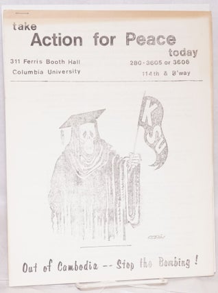 Cat.No: 196795 Action for Peace [two issues of the student protest newsletter, issued...