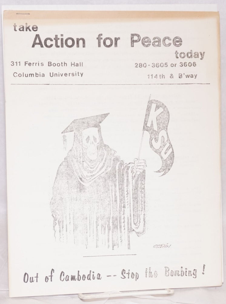 Cat.No: 196795 Action for Peace [two issues of the student protest newsletter, issued after the Kent State shootings]