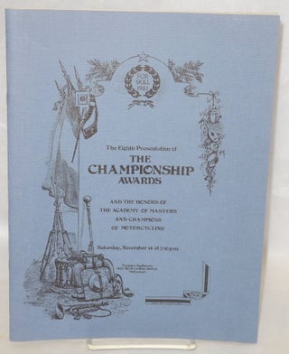 Cat.No: 197200 The Eighth Annual presentation of the Championship Awards and the honors...