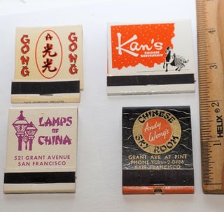Cat.No: 197605 [Four matchbooks from San Francisco Chinatown restaurants