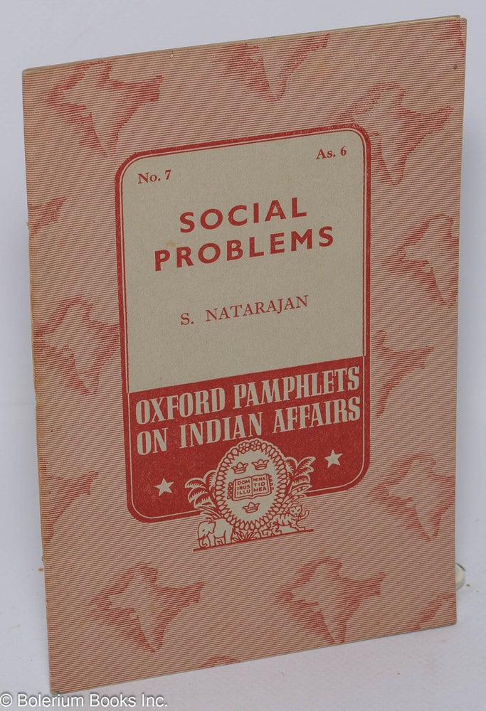 Cat.No: 197971 Social problems. S. Natarajan.