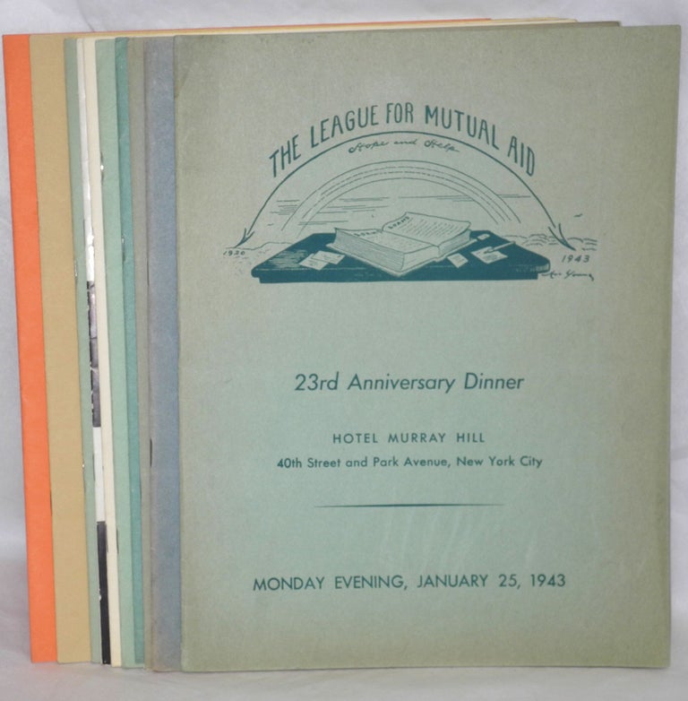 Cat.No: 198115 [Ten different programs for anniversary dinners]. League for Mutual Aid.