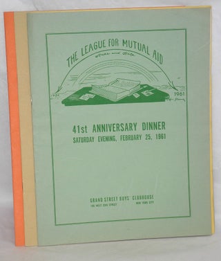 [Ten different programs for anniversary dinners]