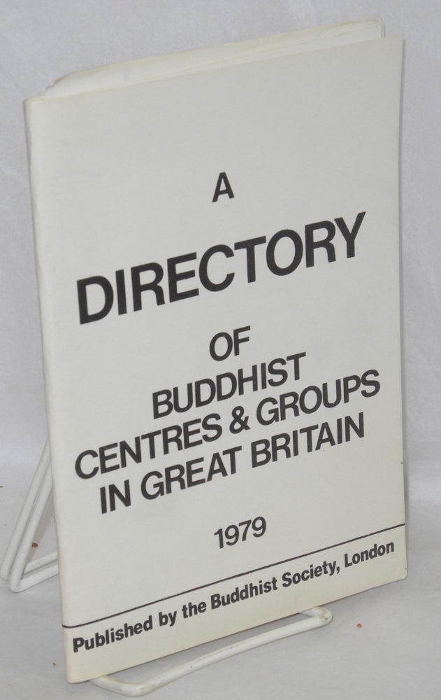 Cat.No: 198389 A directory of Buddhist centres and groups in Great Britain
