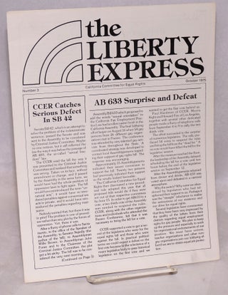Cat.No: 198556 The Liberty Express: number 3, October 1975. Paul Hardman, Steve Prosper,...