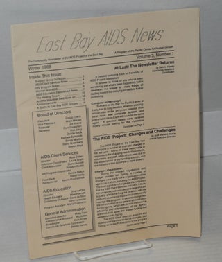 Cat.No: 198579 East Bay AIDS news: the community newsletter of the AIDS Project of the...