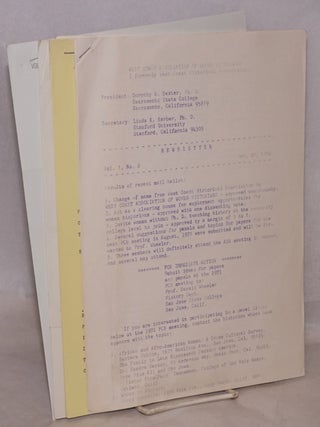 Cat.No: 198762 West Coast Association of Women Historians (formerly West Coast Historical...
