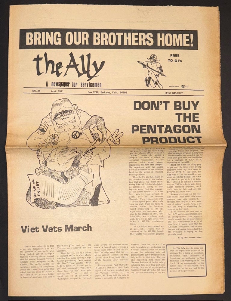 Cat.No: 198958 The Ally. A newspaper for servicemen. No 34 (April 1971