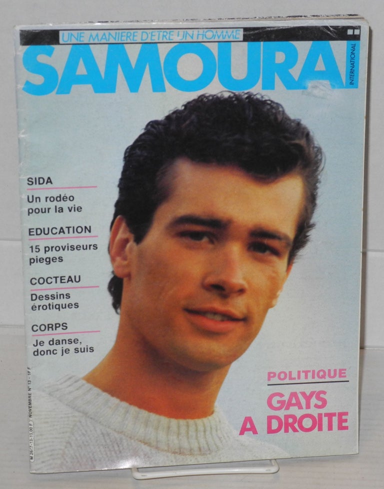 Cat.No: 199082 Samouraï international: une maniere d'etre un homme; no. 13, Novembre; SIDA, un rodeo pour la vie. Jackie Fougeray, Cocteau.