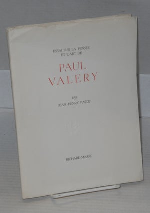 Cat.No: 199127 Essai sur la pensée et l'art de Paul Valery. Jean-Henry Parize, dessin...