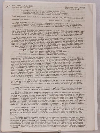 Cat.No: 199252 Nat. Conf. of Am. Socs. Nov. 29, 30 and Dec. 1. Cleveland... Tudor Arms...