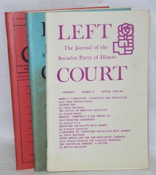 Cat.No: 199582 Left court: the journal of the Socialist Party of Illinois. [Nos. 8, 9 and 10