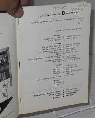All världens berättare: tidskriften för litterär underhallning; nr 11 november 1955 argang 11