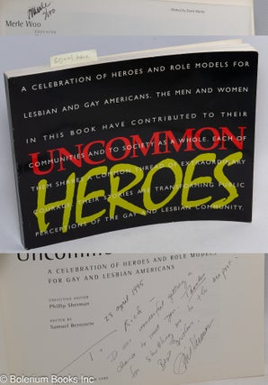 Cat.No: 199804 Uncommon Heroes: a celebration of heroes and role models for gay and...