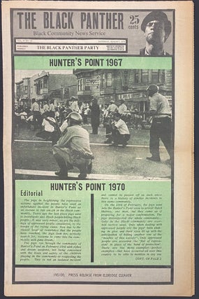 Cat.No: 200011 The Black Panther Black Community News Service. Vol. IV, no. 14, Saturday,...
