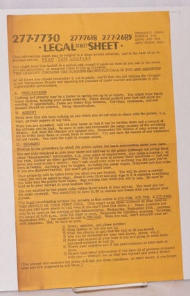 Cat.No: 200028 Legal Street Sheet [handbill