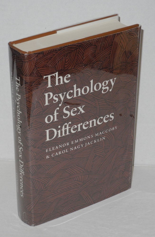 Cat.No: 200034 The psychology of sex differences. Eleanor E. Maccoby, Carol Nagy Jacklin.