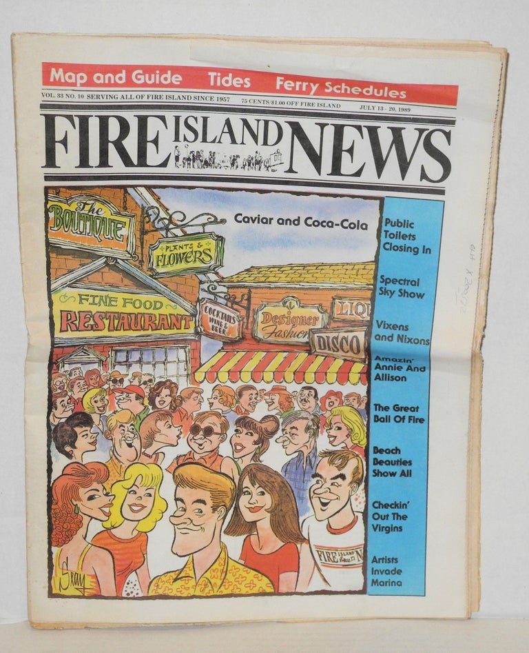 Cat.No: 200372 Fire Island News: vol. 33, no. 10, Ocean Beach, NY, July 13-20, 1989