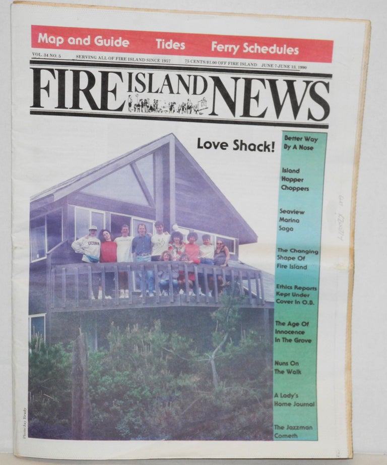 Cat.No: 200374 Fire Island News: vol. 34, no. 5, Ocean Beach, NY, June 7-13, 1990