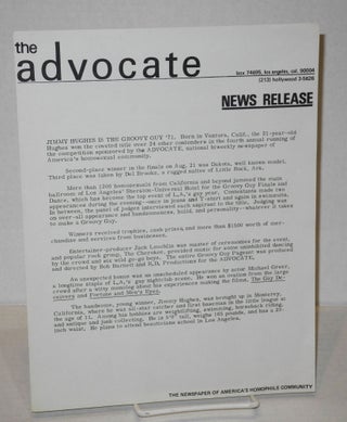 Cat.No: 200384 The Advocate: news release [single sheet