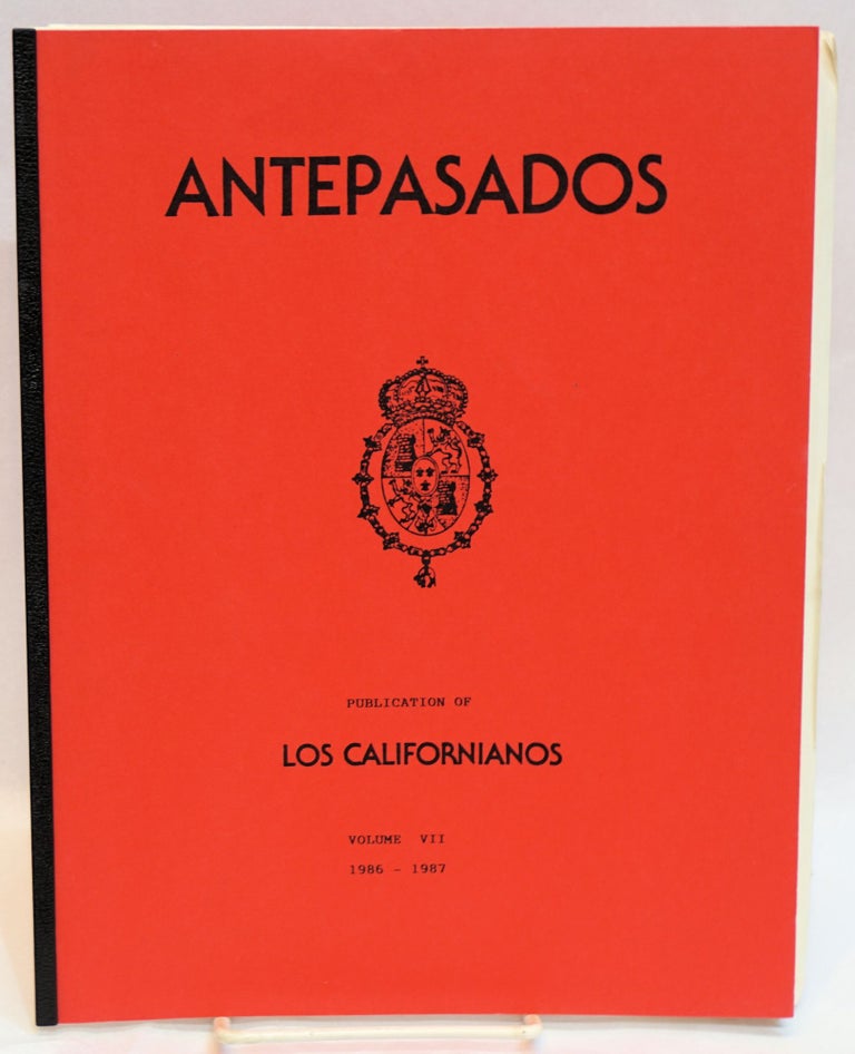 Cat.No: 200802 Antepasados; volume 7, 1986-1987. Evelyn Romero Martínez.