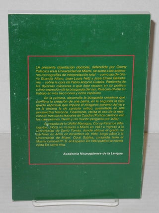 Pluralidad de Mascaras en la Lirica de Pablo Antonio Cuadra