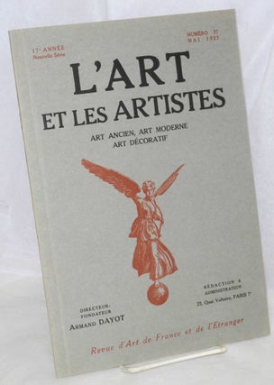 Cat.No: 201139 L'art et les artistes: revue d'art de France et de l'etranger; 17 année,...