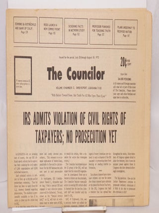 Cat.No: 201259 The Councilor: Vol. 10 no. 12 (July 28, 1973