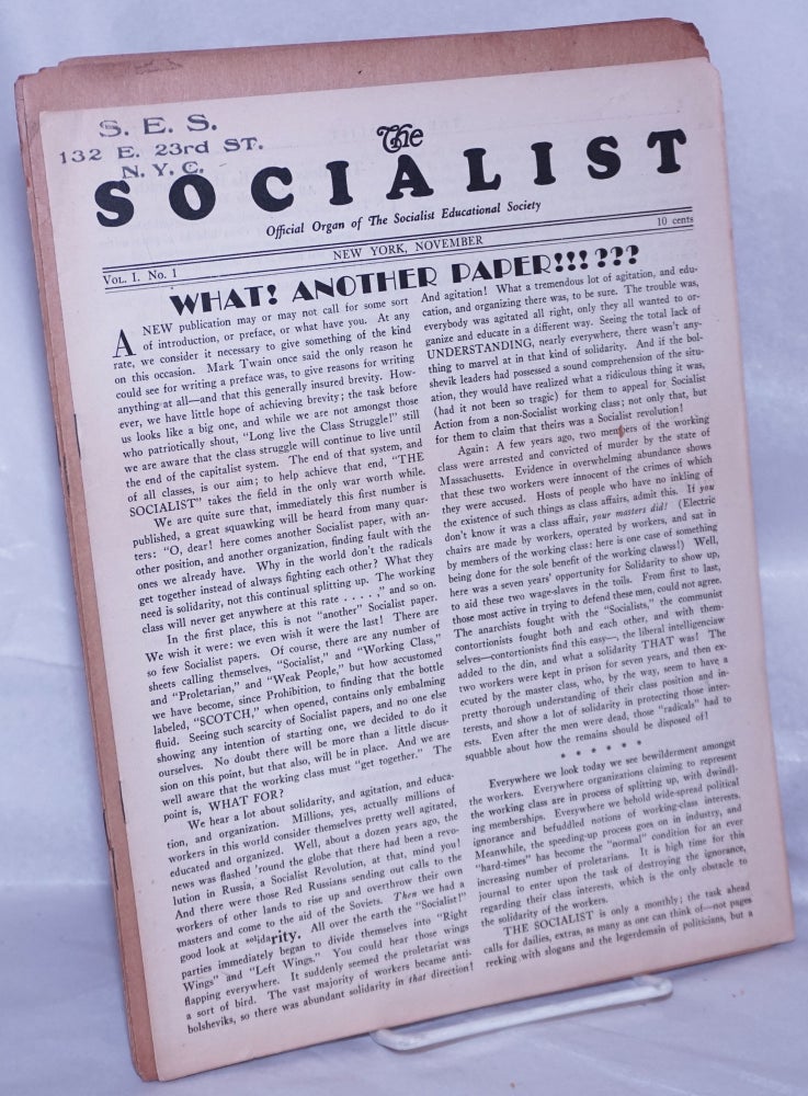 Cat.No: 201272 The Socialist [eight issues]