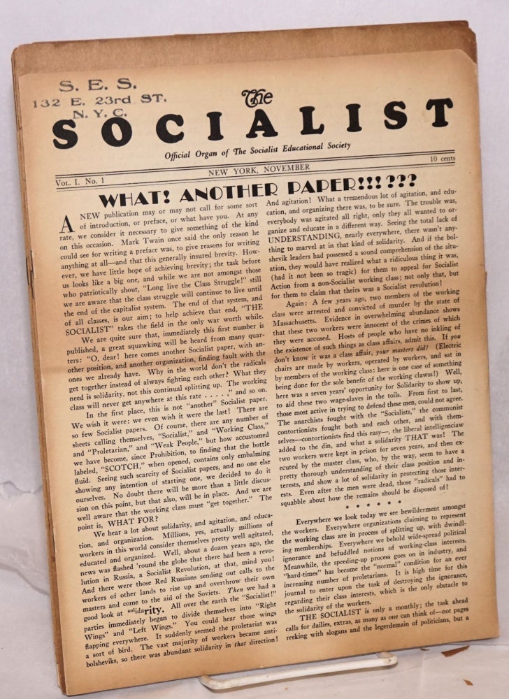 Cat.No: 201273 The Socialist [seven issues]