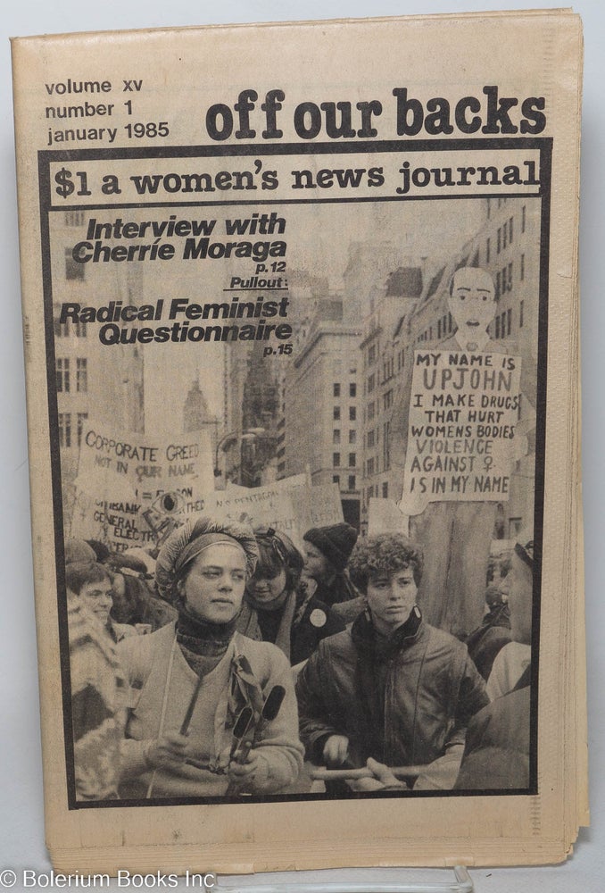 Cat.No: 201422 Off Our Backs: a women's news journal; vol. 15, #1, January 1985
