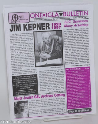 ONE IGLA Bulletin: #1-5, Spring 1995 - Summer 1998 [5 issue run]