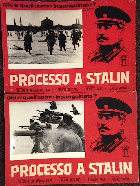 Cat.No: 201779 Processo a Stalin [two advertising placards for the film]