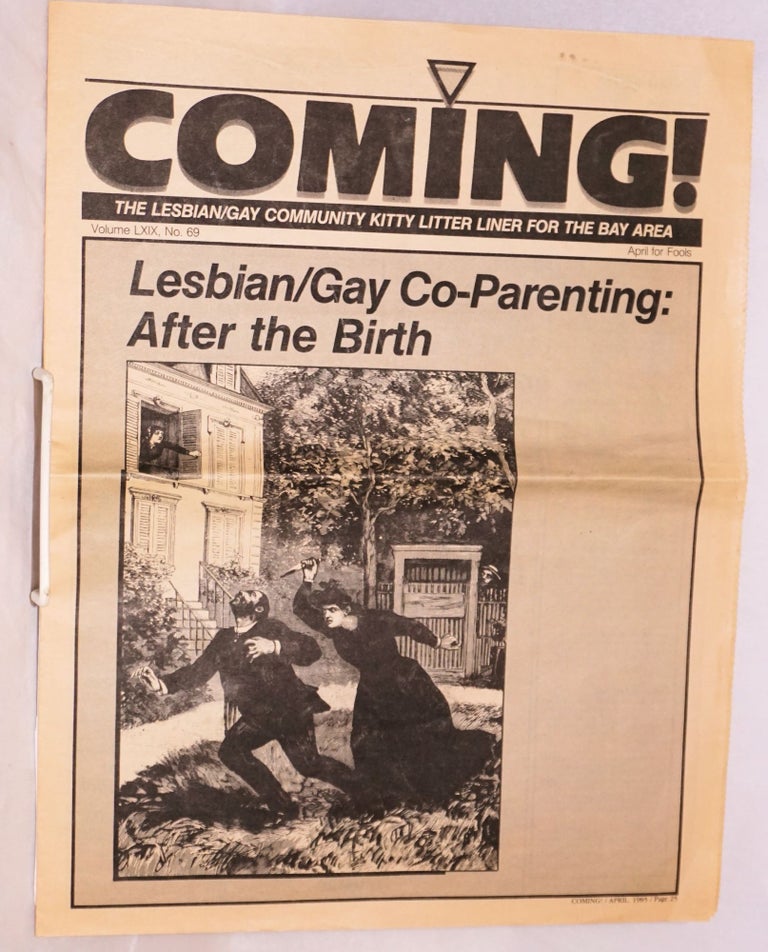 Cat.No: 201818 Coming! The Lesbian/Gay community kitty litter liner for the Bay Area. Vol. 69, no. 69. April for Fools