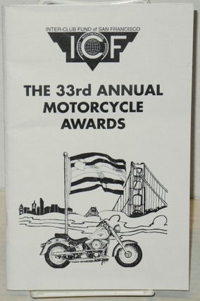 Cat.No: 201876 The 33rd Annual Motorcycle Awards [program] SomArts Cultural Center, San...
