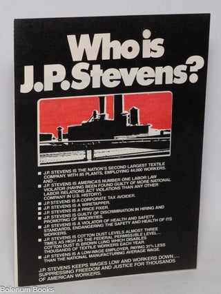 Cat.No: 202024 Who is J.P. Stevens? Amalgamated Clothing, J. P. Stevens Boycott Textile...