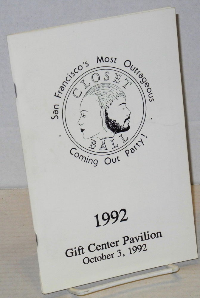 Cat.No: 202027 Closet Ball 1992; San Francisco's most outrageous coming out party! Gift Center Pavillion, October 3, 1992