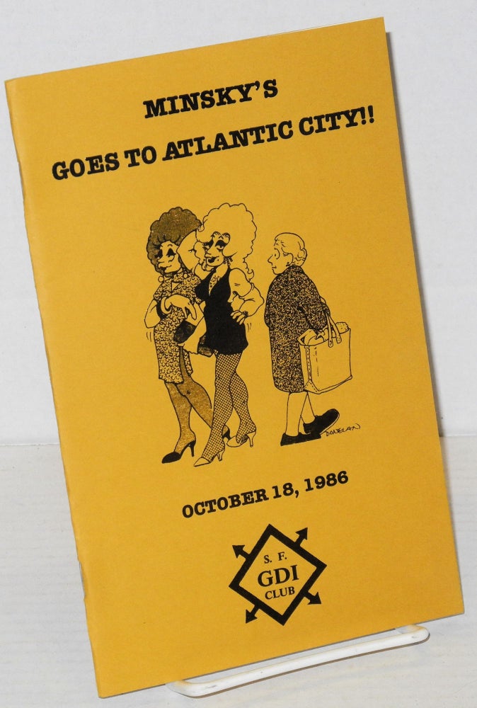 Cat.No: 202029 Minsky's Goes to Atlantic City! program for the 13th annual A Date at Minsky's, October 18, 1986