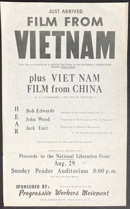 Cat.No: 202245 Just arrived: Film from Vietnam [handbill]. Progressive Workers Movement