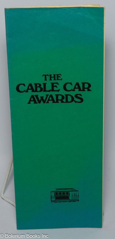 Cat.No: 202342 Cable Car Awards 1975 [program] Bimbo's Sunday, February 2, 1975