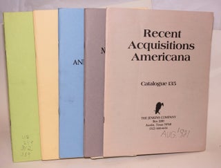 Cat.No: 202497 [catalogues] Recent Acquisitions Americana, Catalogue 135; Recent...