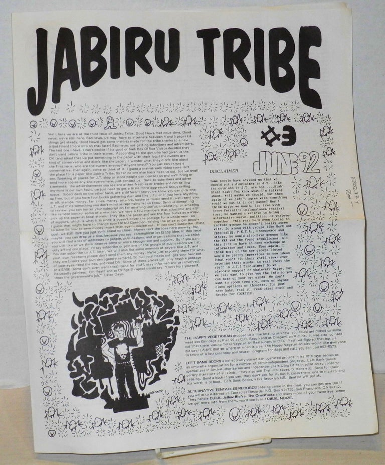 Cat.No: 202924 Jabiru Tribe: the alternative paper in your town and up your street: #3 June '92