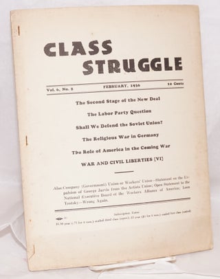 Cat.No: 202966 Class struggle: official organ of the Communist Leage of Struggle...