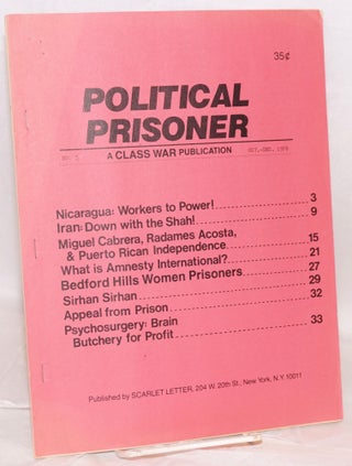 Cat.No: 203138 Political prisoner: a Class War publication. No. 5 (Oct-Dec. 1978