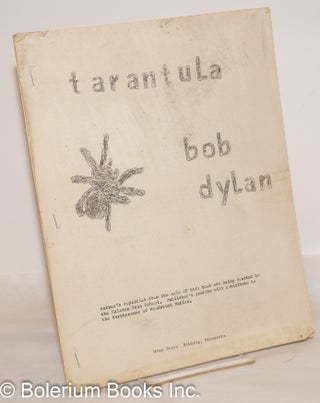 Cat.No: 203187 Tarantula. Bob Dylan