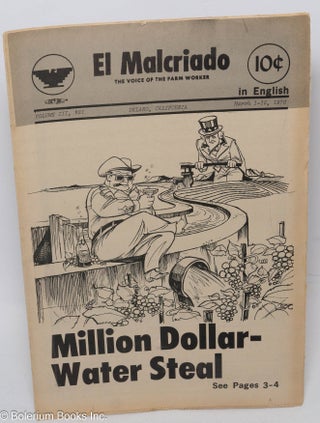 Cat.No: 203267 El Malcriado: The voice of the farmworker. Vol. 3, no. 21 (March 1-15, 1970
